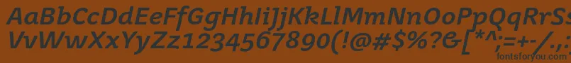 JuvenisbookBolditalic Font – Black Fonts on Brown Background
