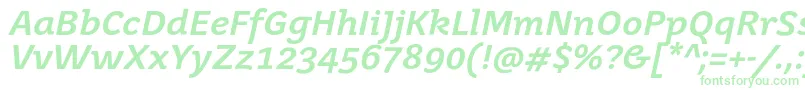 JuvenisbookBolditalic Font – Green Fonts on White Background