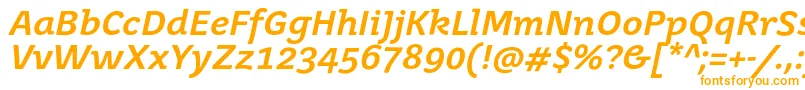JuvenisbookBolditalic Font – Orange Fonts on White Background