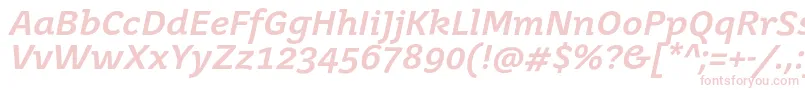 JuvenisbookBolditalic Font – Pink Fonts on White Background
