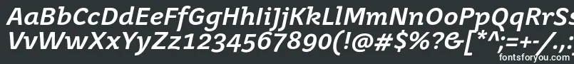 JuvenisbookBolditalic Font – White Fonts on Black Background