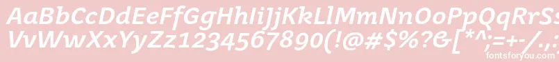 JuvenisbookBolditalic Font – White Fonts on Pink Background