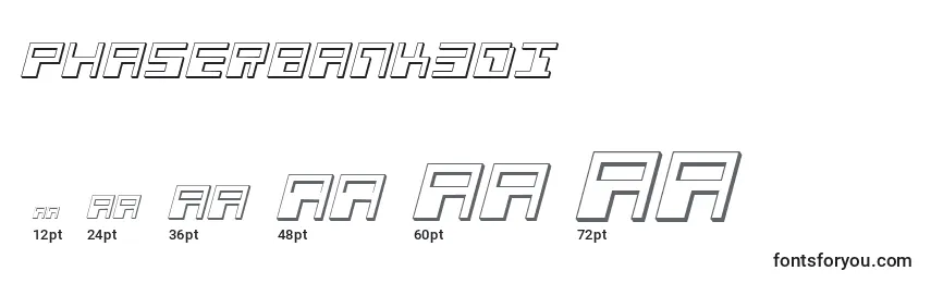 Phaserbank3Di Font Sizes