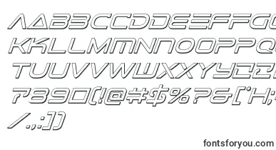 Telemarines3Dital1 font – 3D Fonts