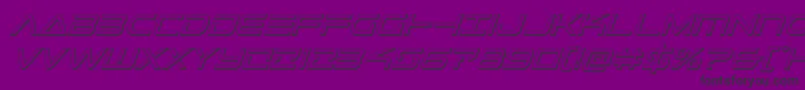 Telemarines3Dital1 Font – Black Fonts on Purple Background