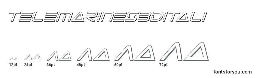 Telemarines3Dital1 Font Sizes