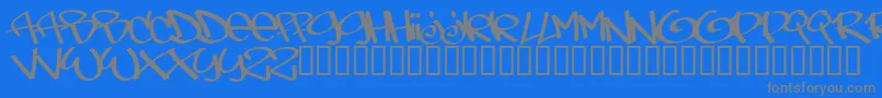 Tagsxtreme Font – Gray Fonts on Blue Background
