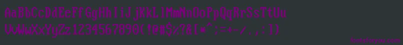 Police NouveauIbmStretch – polices violettes sur fond noir
