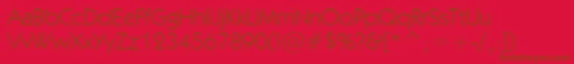 KabelBookBt Font – Brown Fonts on Red Background