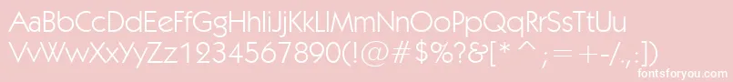 KabelBookBt Font – White Fonts on Pink Background