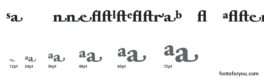 SabonnextLtExtraBoldAlternate Font Sizes