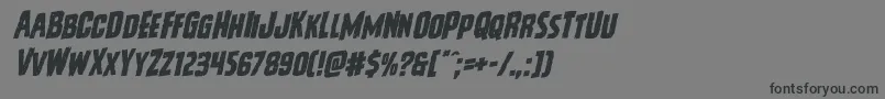 Vicioushungerrotal-Schriftart – Schwarze Schriften auf grauem Hintergrund