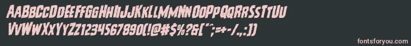 Vicioushungerrotal Font – Pink Fonts on Black Background