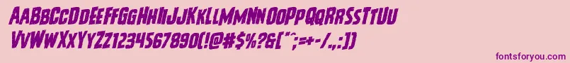 Vicioushungerrotal Font – Purple Fonts on Pink Background