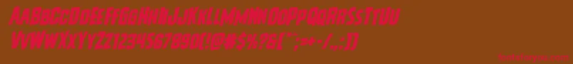 Vicioushungerrotal Font – Red Fonts on Brown Background