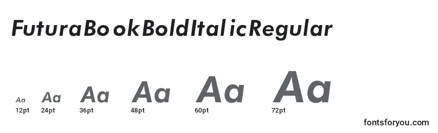 Размеры шрифта FuturaBookBoldItalicRegular