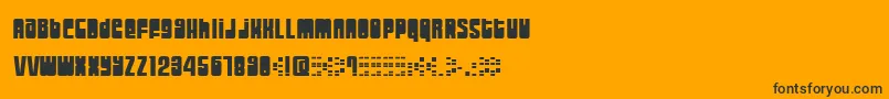 Moogs Font – Black Fonts on Orange Background