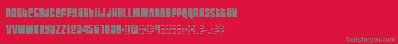 Moogs Font – Gray Fonts on Red Background