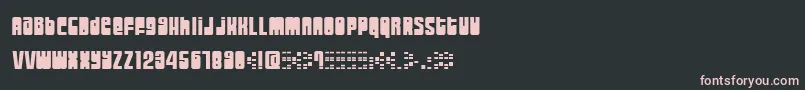 Moogs Font – Pink Fonts on Black Background