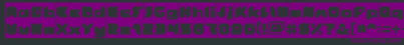 StrangerInverse Font – Purple Fonts on Black Background