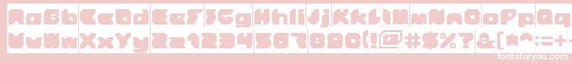StrangerInverse Font – White Fonts on Pink Background