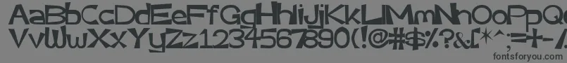 Шрифт Very – чёрные шрифты на сером фоне