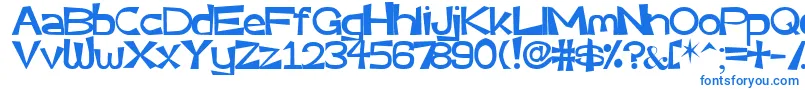 Very Font – Blue Fonts on White Background