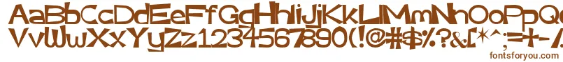 Шрифт Very – коричневые шрифты на белом фоне