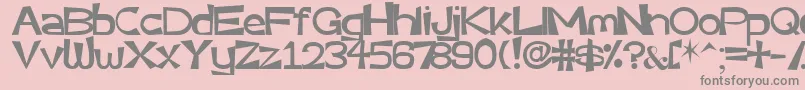 Very Font – Gray Fonts on Pink Background