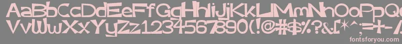 Very Font – Pink Fonts on Gray Background