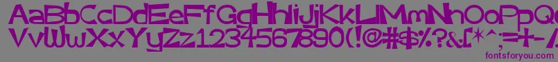 Very Font – Purple Fonts on Gray Background