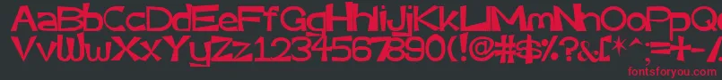 Very Font – Red Fonts on Black Background