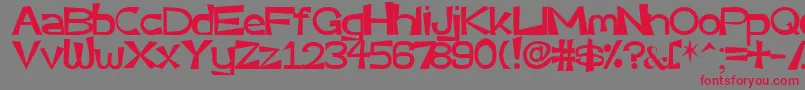 Very Font – Red Fonts on Gray Background
