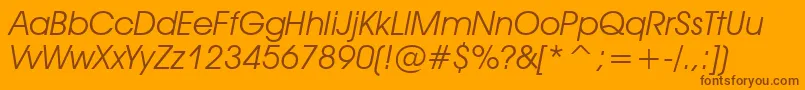 Tt0155m Font – Brown Fonts on Orange Background