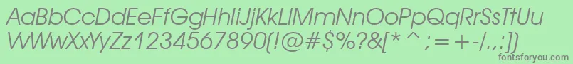 Tt0155m Font – Gray Fonts on Green Background