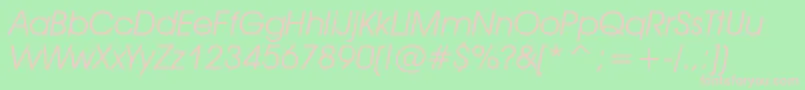 Tt0155m Font – Pink Fonts on Green Background