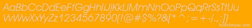 Tt0155m Font – Pink Fonts on Orange Background