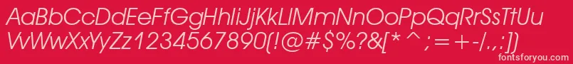 Tt0155m Font – Pink Fonts on Red Background