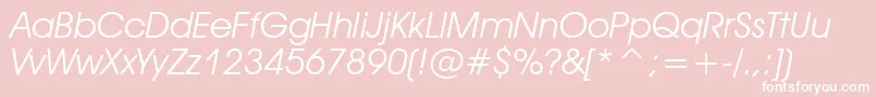 Tt0155m Font – White Fonts on Pink Background