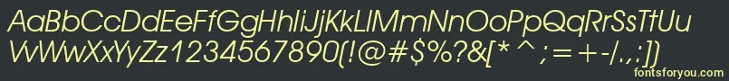 Tt0155m Font – Yellow Fonts on Black Background