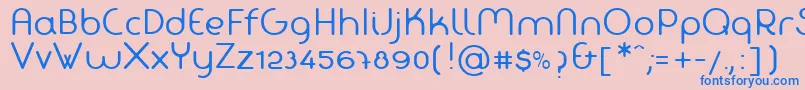 fuente FabadaRegular – Fuentes Azules Sobre Fondo Rosa