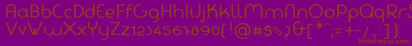 FabadaRegular Font – Brown Fonts on Purple Background