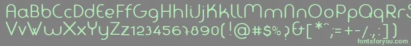 FabadaRegular Font – Green Fonts on Gray Background