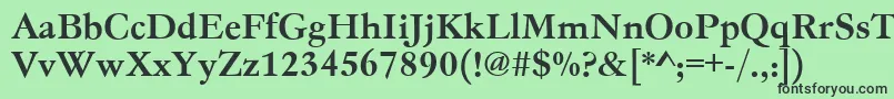 Gc05004t Font – Black Fonts on Green Background