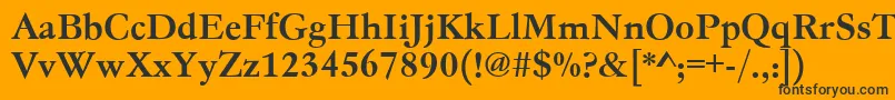 Gc05004t Font – Black Fonts on Orange Background