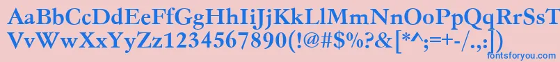 Gc05004t Font – Blue Fonts on Pink Background