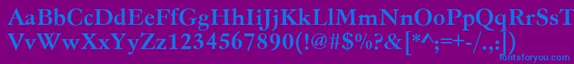 Gc05004t Font – Blue Fonts on Purple Background