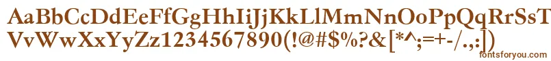 Шрифт Gc05004t – коричневые шрифты на белом фоне