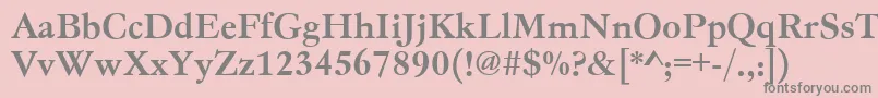 Gc05004t Font – Gray Fonts on Pink Background