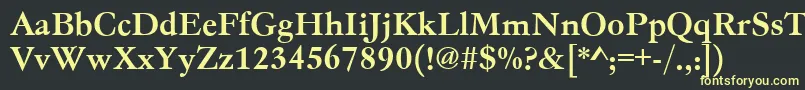 Gc05004t Font – Yellow Fonts on Black Background